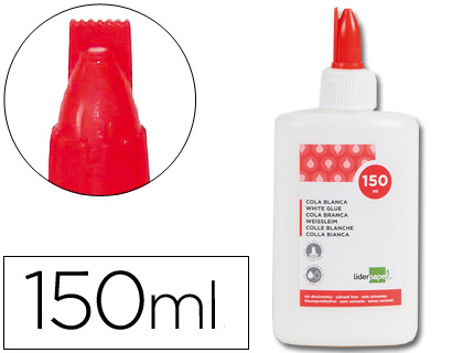 Pegamento cola blanca Liderpapel 150ml.